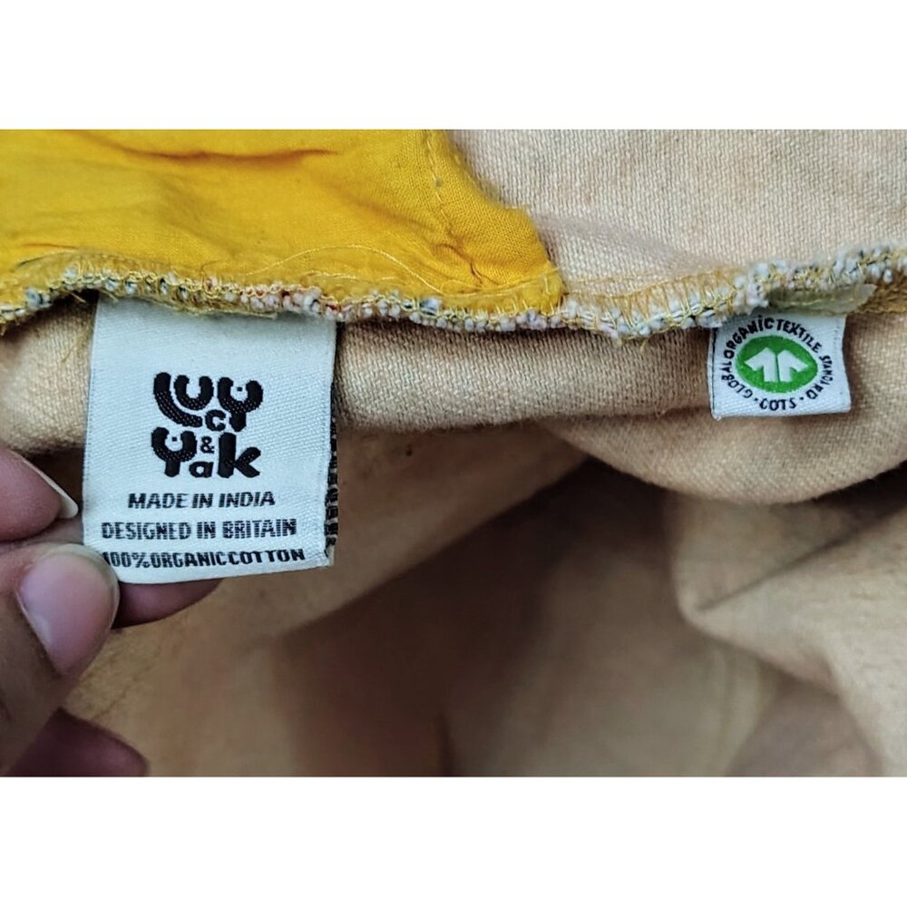 Lucy & Yak Overall Shortalls Women 18R "The Florian Print Easton" Organic Cotton - Picture 11 of 11